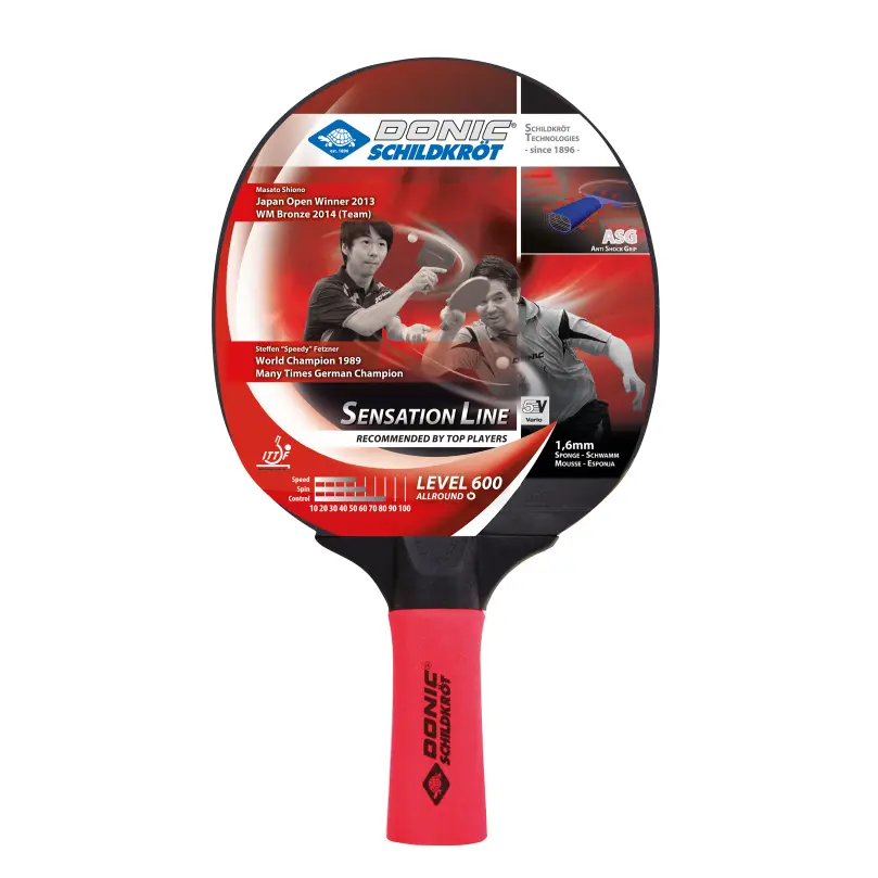 Raquete de tênis de mesa Donic Sensation 600