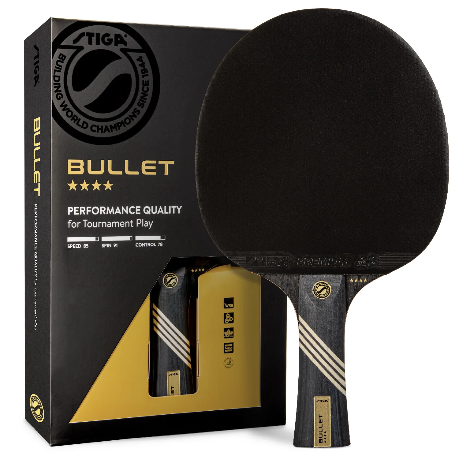 Stiga Bullet table tennis paddle