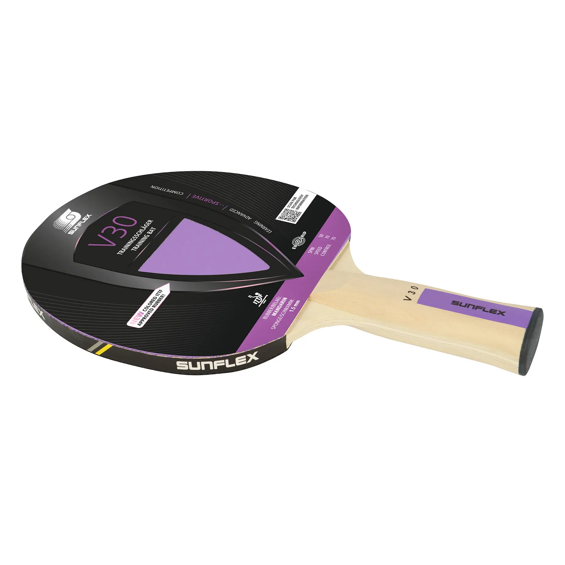 Raquete de tênis de mesa Sunflex Colorcamp P30, foto 2