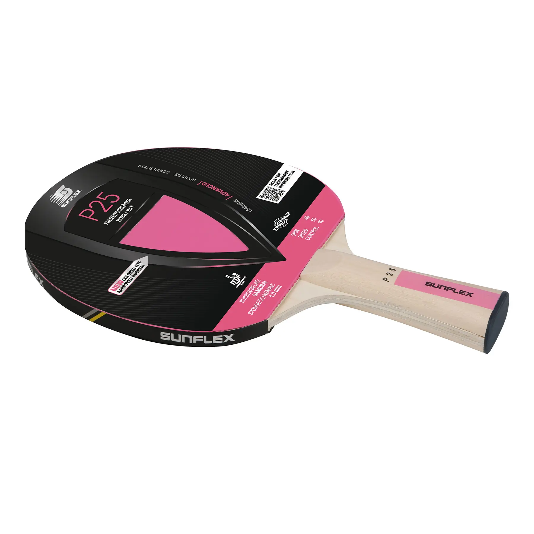 Raquete de tênis de mesa Sunflex Colorcamp P25