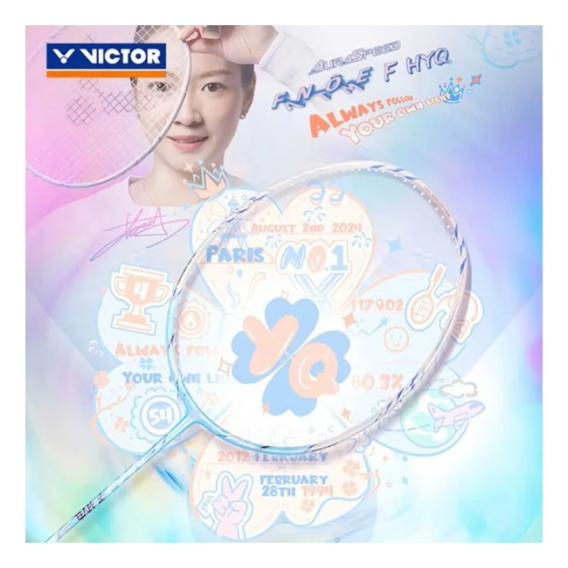 Raquete de badminton Victor X HYQ Auraspeed Fantome