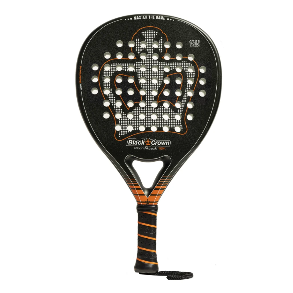 Raquete de padel Black Crown Piton Attack 16K+