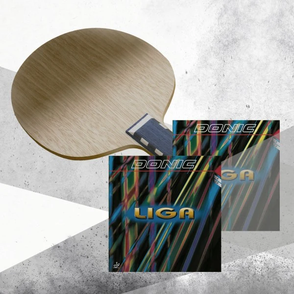 Raquete de tênis de mesa Donic Waldner Exclusive ALL+/Liga