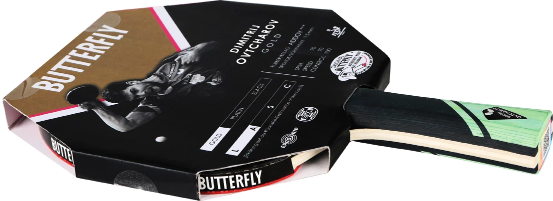 Raquete de tênis de mesa Butterfly Ovtcharov Gold